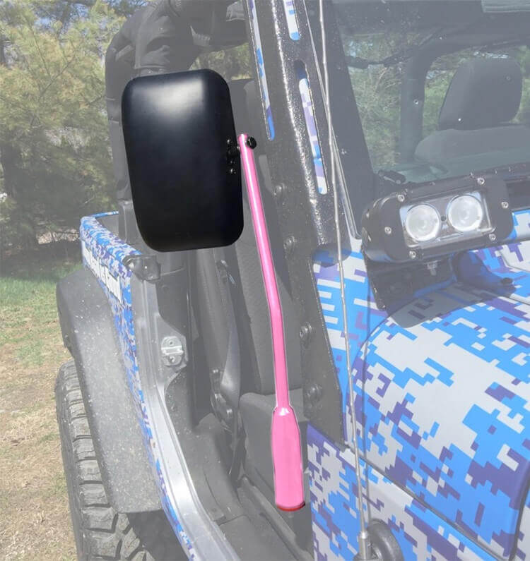Steinjäger Exterior Accessories Wrangler JL 2018 to Present Mirrors Isolated Leg Kit Pinky