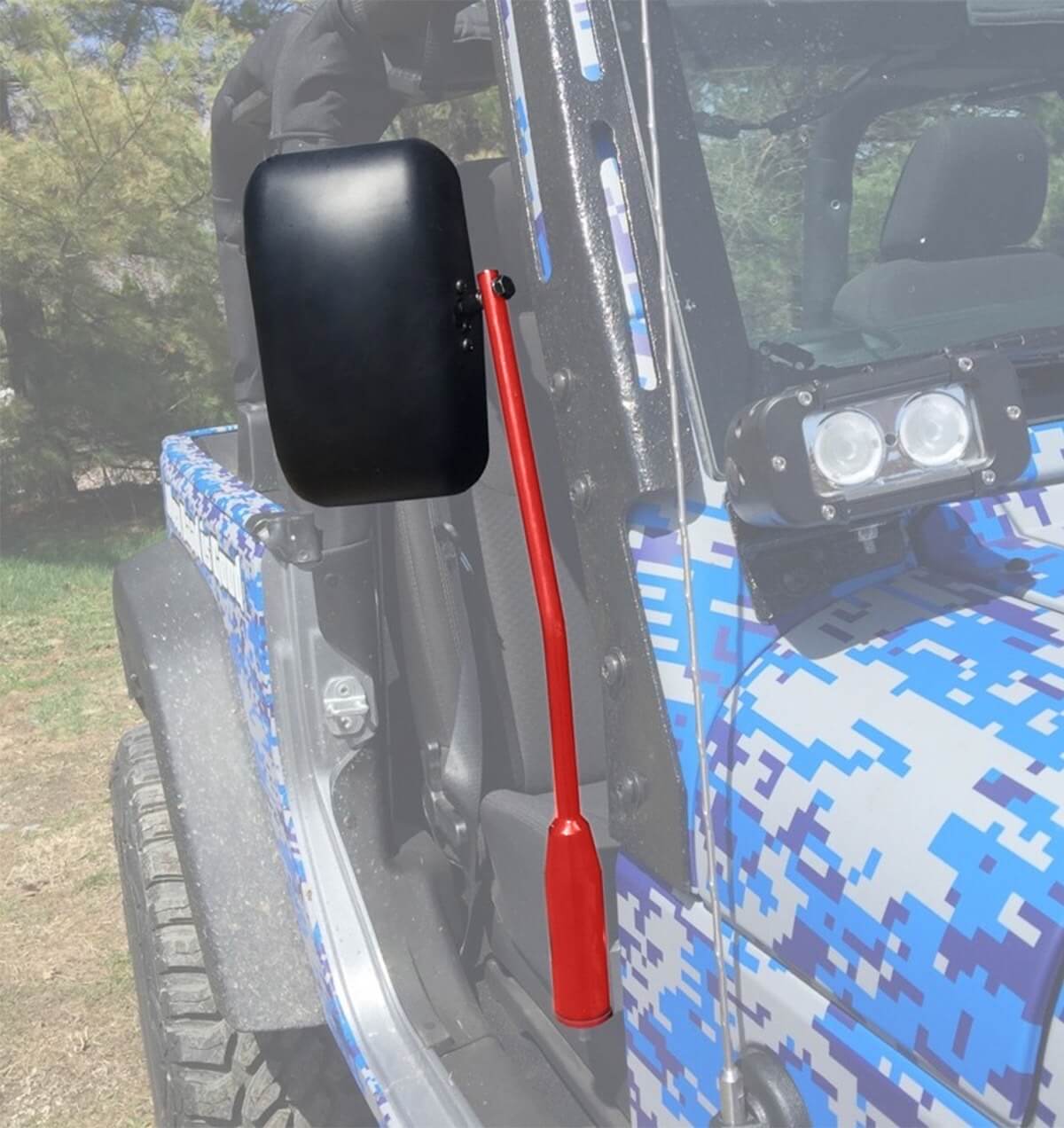 Steinjäger Exterior Accessories Gladiator JT 2019 to Present Mirrors Isolated Leg Kit Red Baron