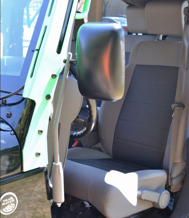 Steinjäger Exterior Accessories Wrangler JL 2018 to Present Mirrors Isolated Leg Kit Gray Hammertone