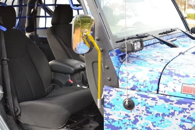 Steinjäger Exterior Accessories Gladiator JT 2019 to Present Mirrors Mirror Legs to Fit Door Hinges Lemon Peel
