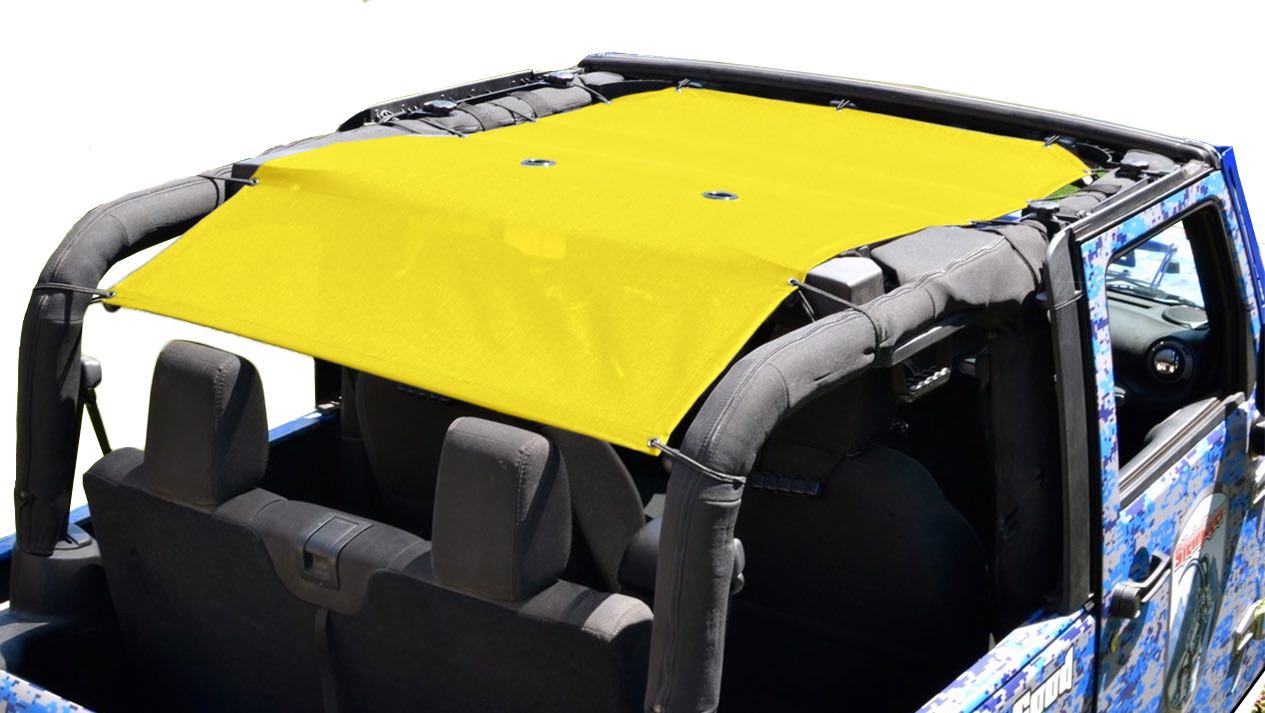 Steinjäger Tops and Covers Wrangler JK 2010-2018 Fabric Teddy 2 Door Yellow