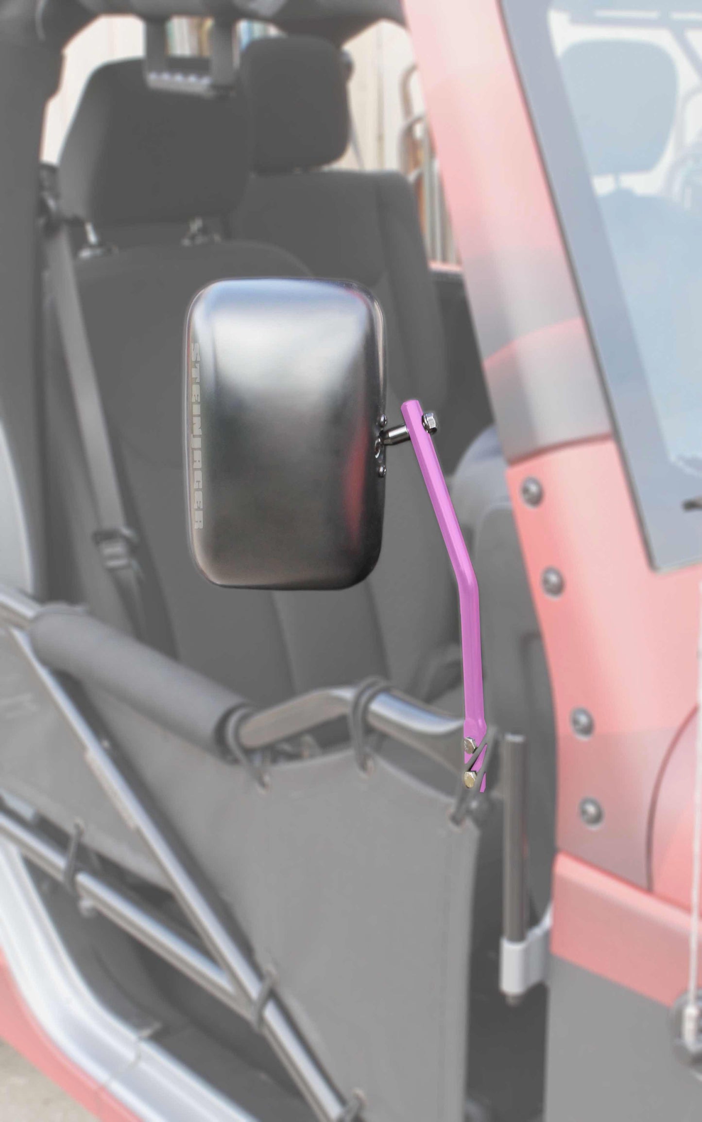 Steinjäger Doors Wrangler JK 2007-2018 Mirror Legs to Fit Tube Doors Pinky