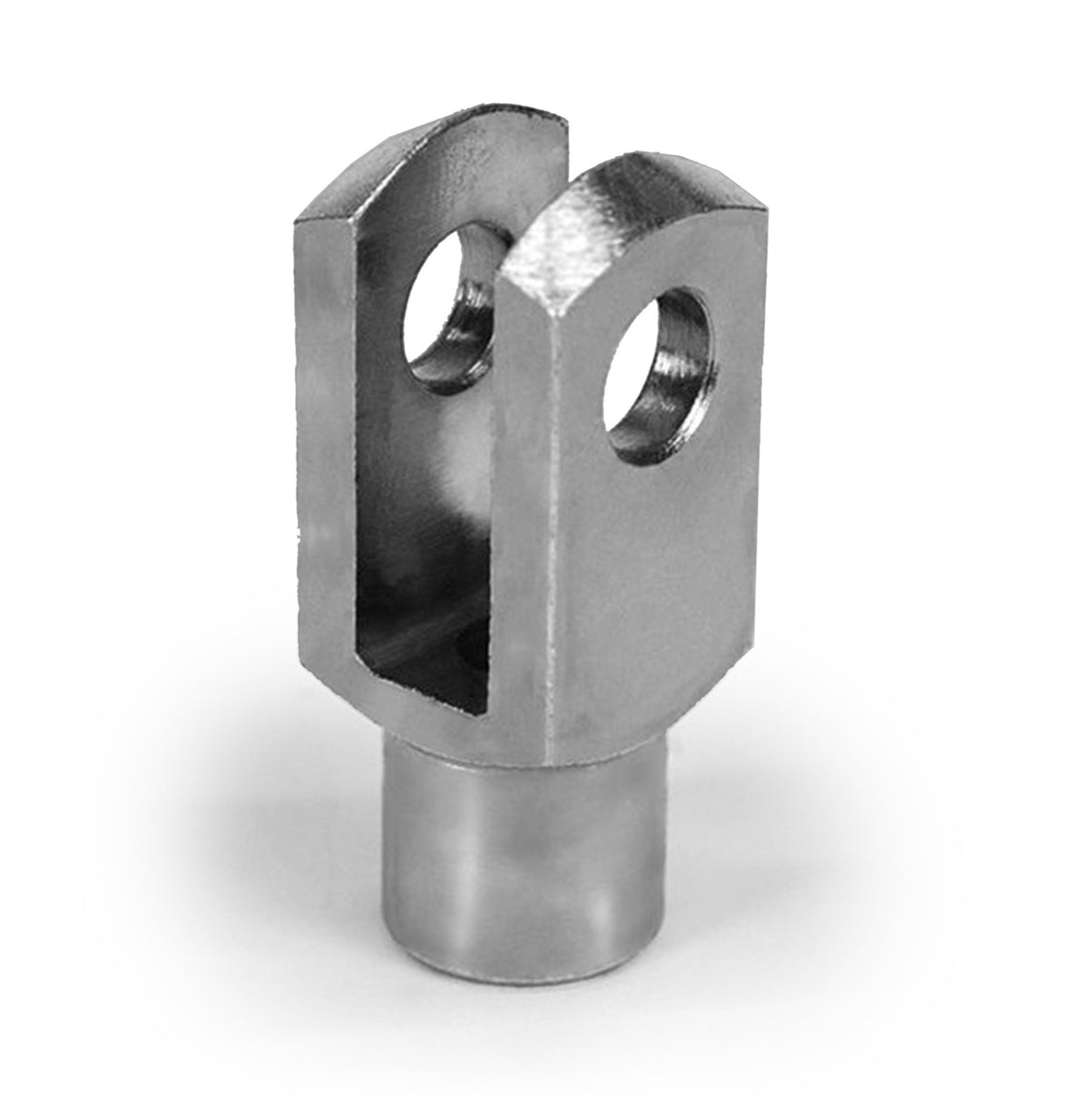 Female Clevises - 1/4-28 RH - 0.250 Inch Pin Hole - Go Kart Brake Clevis - Chrome-Plated Chrome Moly