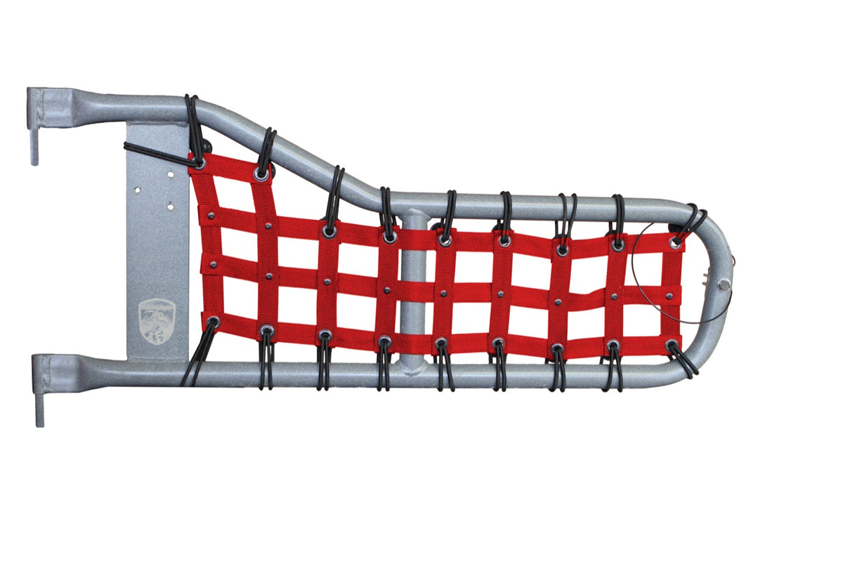 TJ Tube-Door Cargo-Net Cover Pair - Red