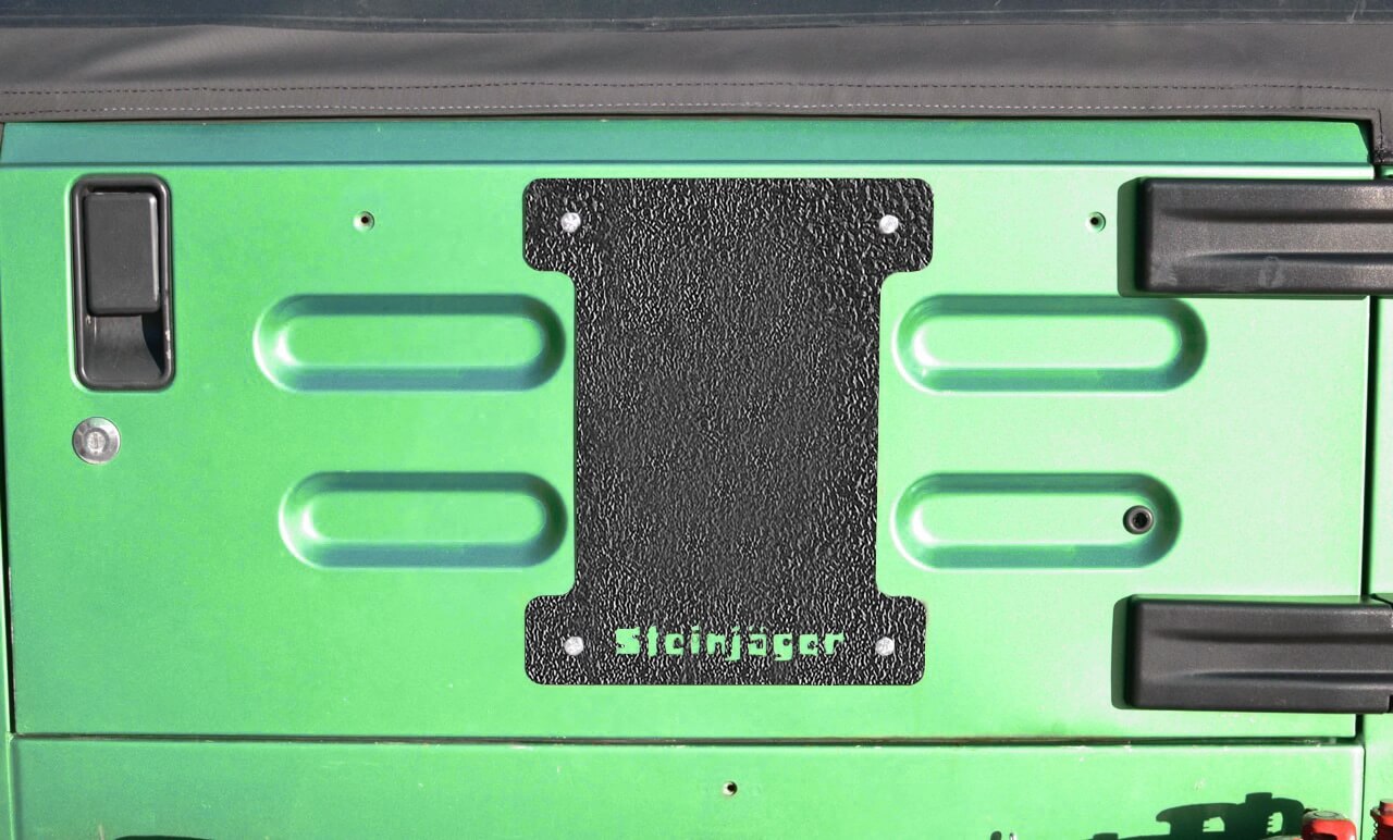Steinjäger Wheels and Tires Wrangler TJ 1997-2006 Spare Tire Delete Plate Texturized Black