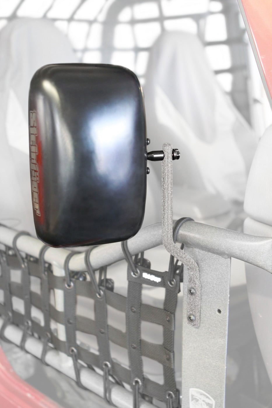 YJ, CJ-7 and CJ-8 Tube-Door Mirror Kits - Gray Hammertone