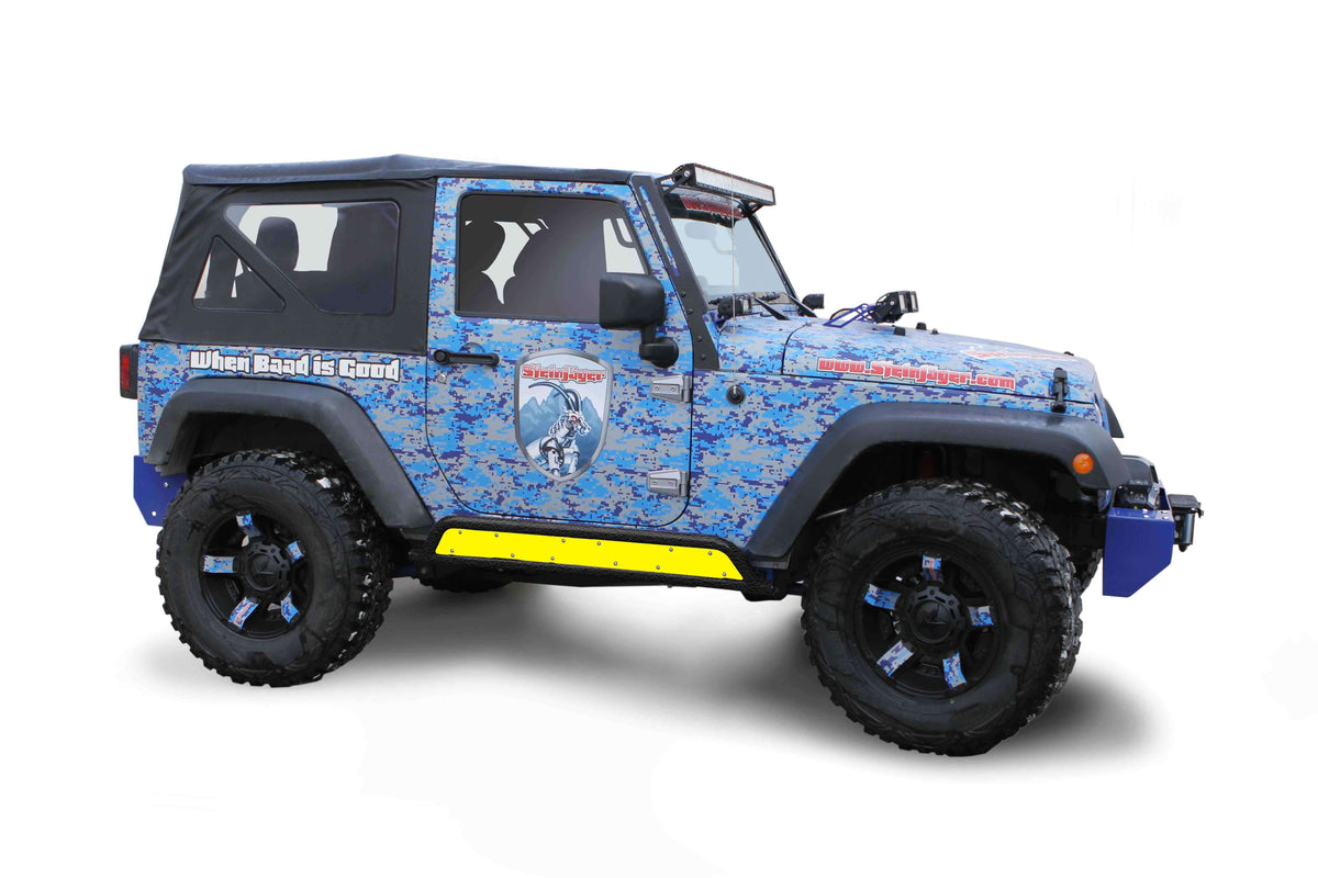 Steinjäger Armor Wrangler JK 2007-2018 Rock Sliders Inserts for 2 Door Models Lemon Peel