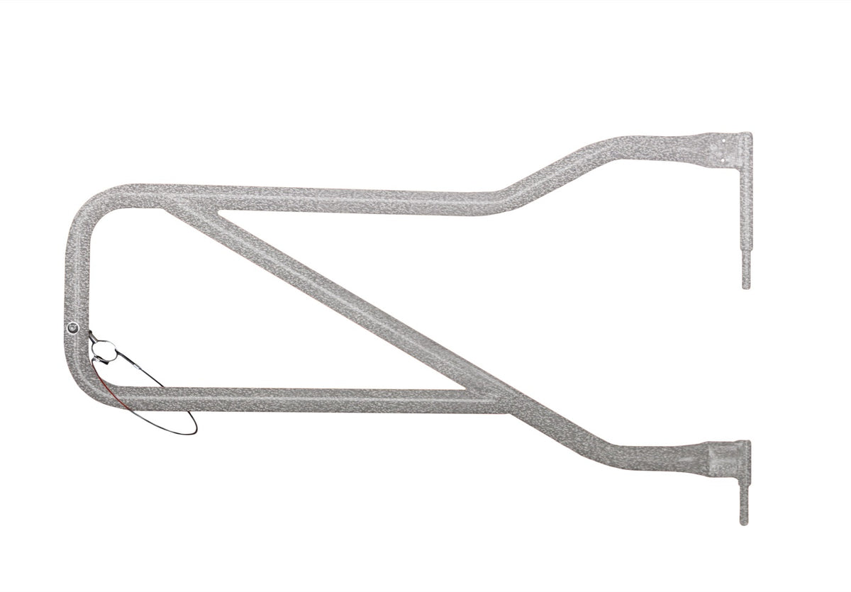 Steinjager JK Front Tube Door Set - Gray Hammertone