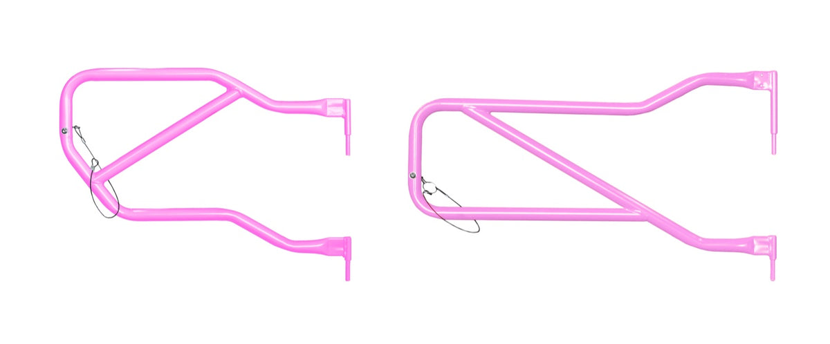 JK Four-Door Trail Tube Door Set - Pinky