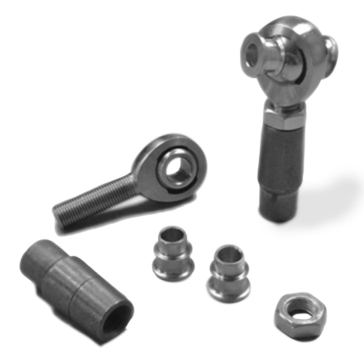 Rod End Kits - Heims, Nuts, Bungs, Inserts - M10 x 1.50 RH and LH - Steel Housing, PTFE Race - Fits 0.750 x 0.095 Tubing - 2 Rod Ends