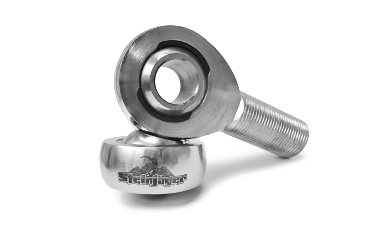 Rod Ends - Inch Male - 1.25-12 LH x 1 - Chrome Moly Housing, Nylon Race - 1 Pack
