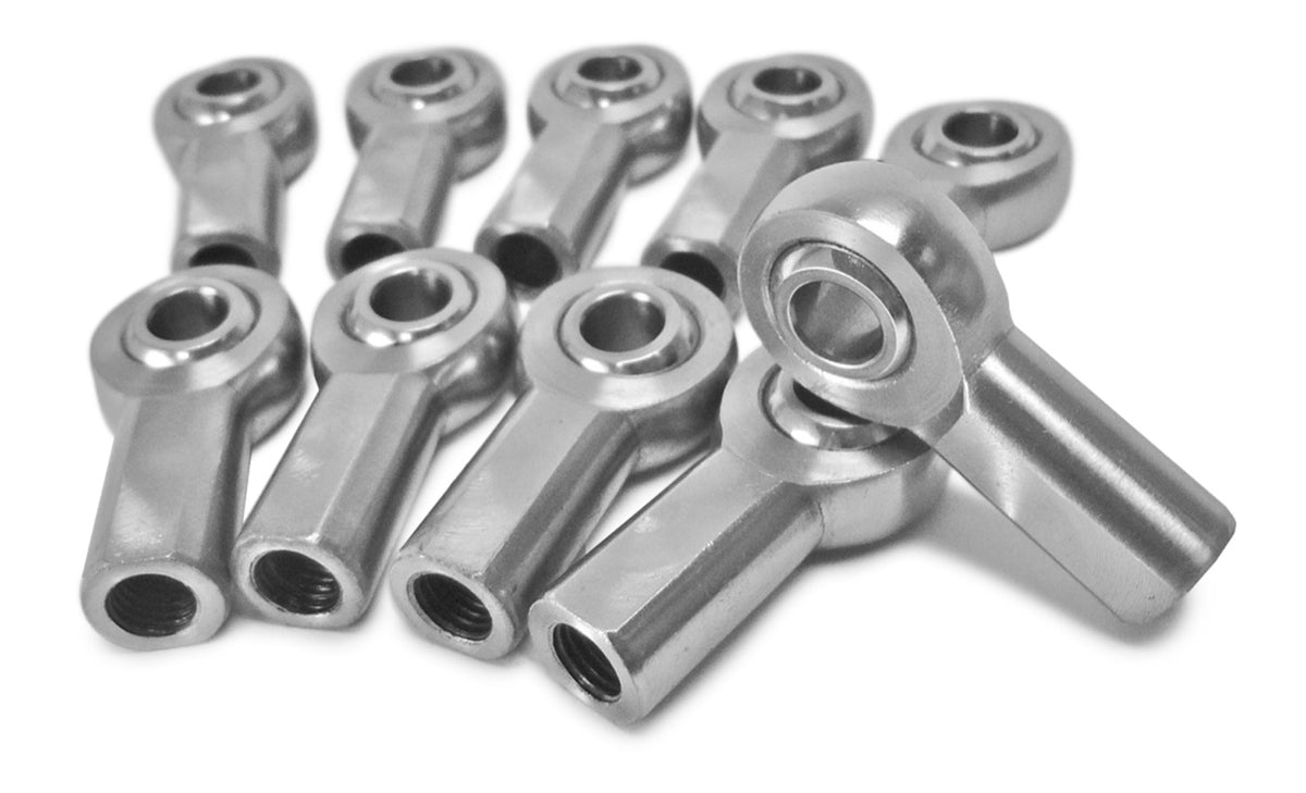 Rod Ends - Metric Female - Steel Housing, 2 Piece - M12 x 1.25 LH - 10 Pack