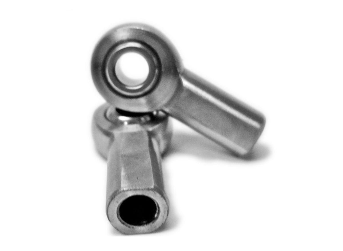 Rod Ends - Metric Female - Steel Housing, 2 Piece - M12 x 1.25 LH - 2 Pack