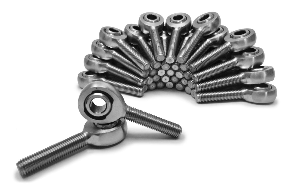Rod Ends - Metric Male - Chrome Moly Housing, Nylon Race - M12 x 1.75 RH - 35 Pack