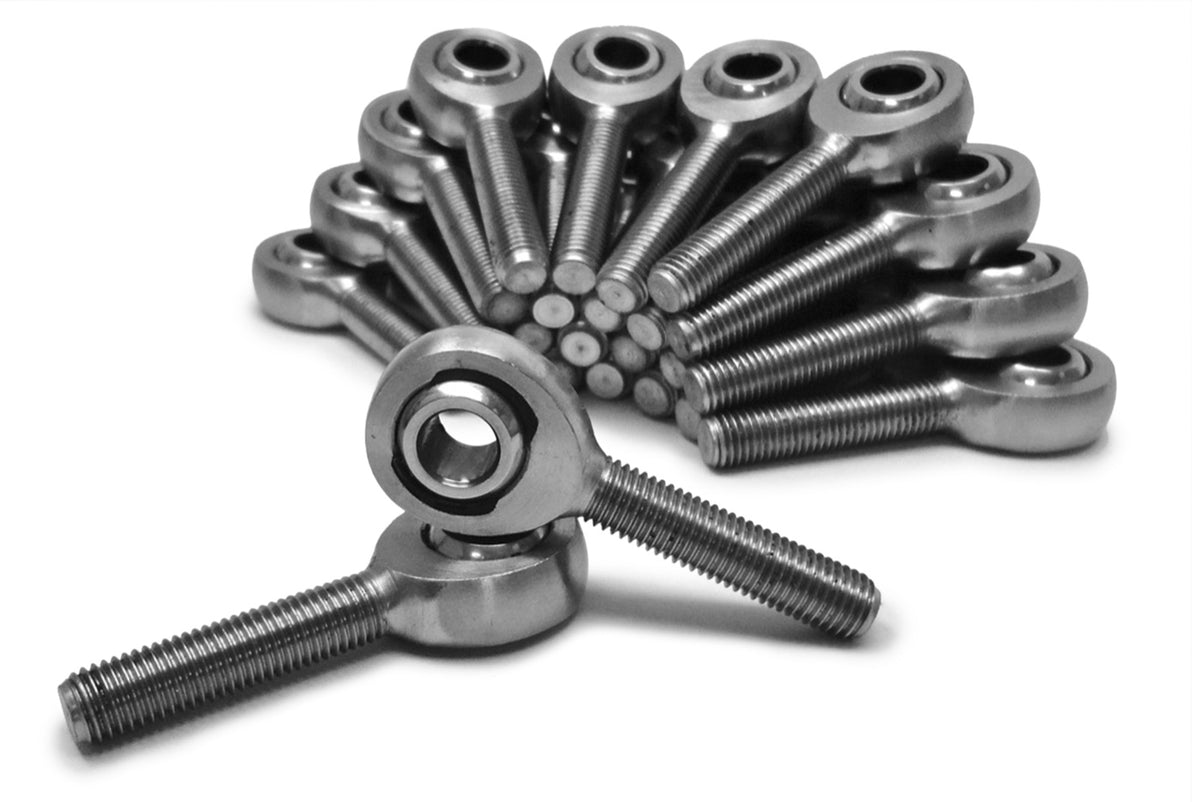 Rod Ends - Inch Male - 7/8-14 LH x 3/4 - Chrome Moly Housing, Nylon Race - 24 Pack