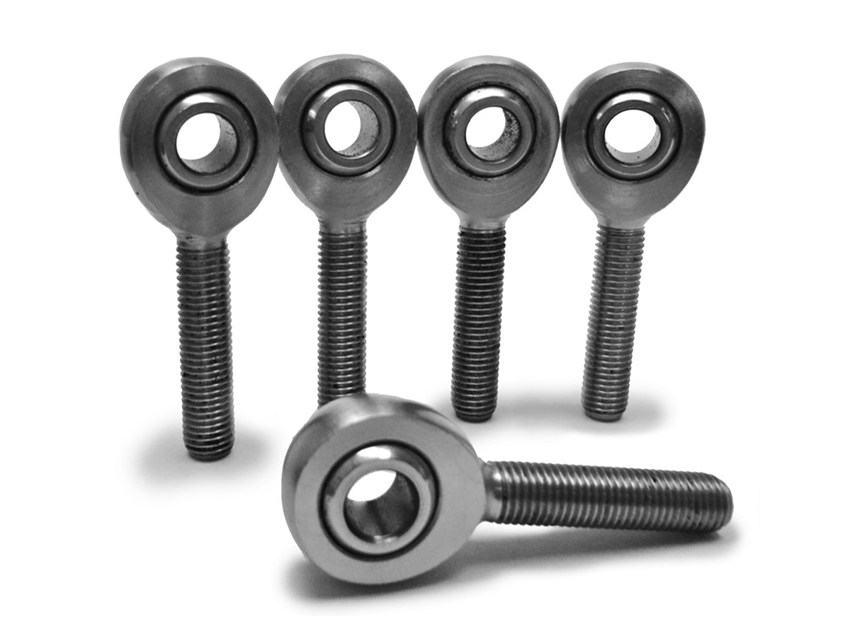 Rod Ends - Inch Male - 5/16-24 LH - Steel Housing, PTFE Race - 5 Pack