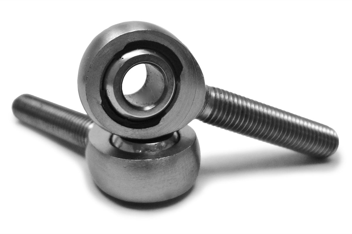 Rod Ends - Metric Male - Chrome Moly Housing, Nylon Race - M10 x 1.25 RH - 2 Pack