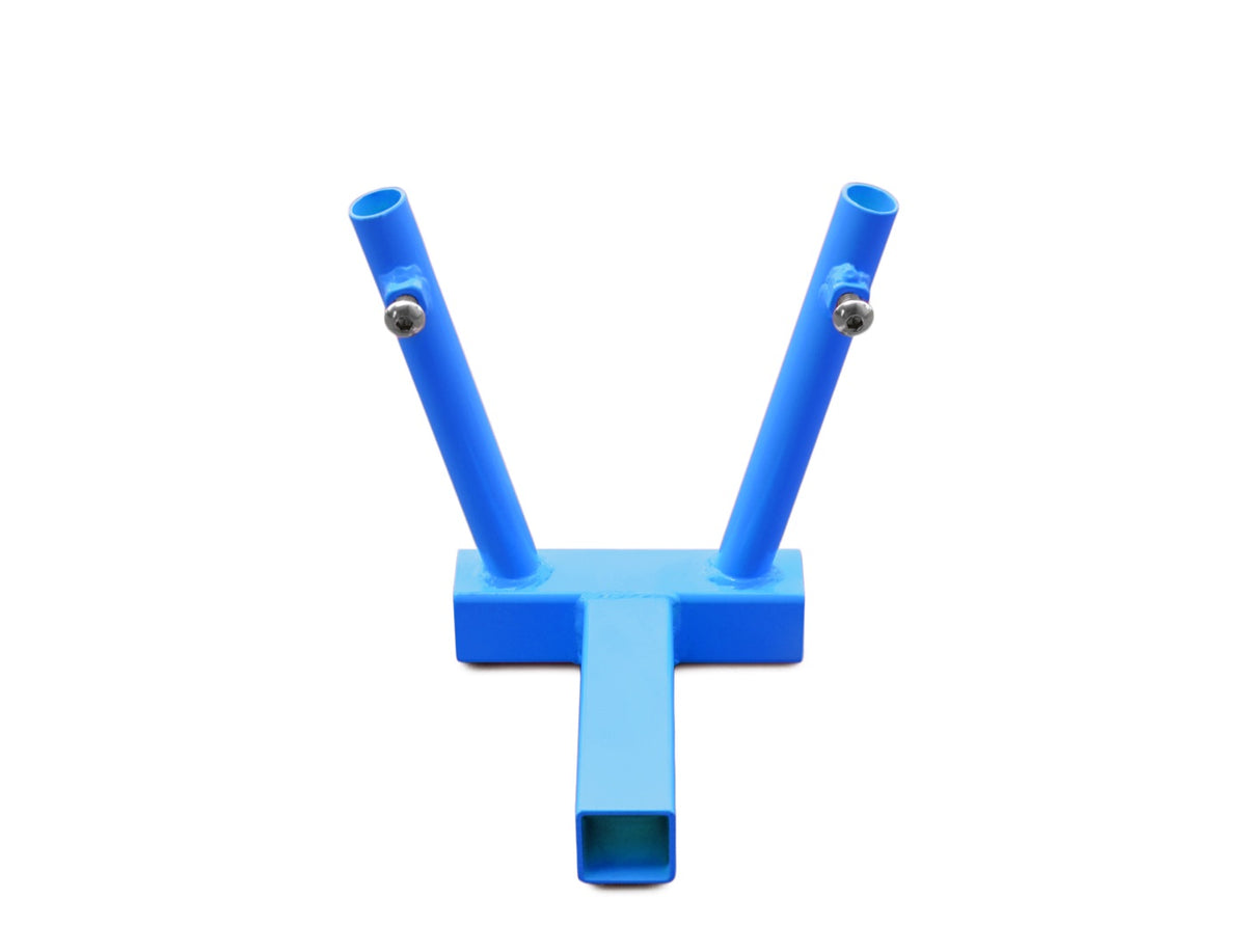 Dual Flag Hitch Mount Kit - Wrangler JK - Playboy Blue