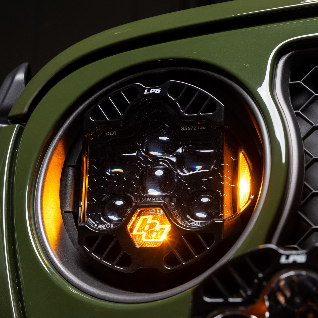 Baja Designs 18-25 Jeep Wrangler JL / 20-25 Gladiator JT DOT LP6 LED Headlight Kit - Clear/White