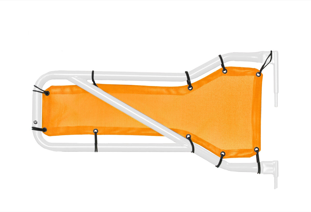 JK Front Tube-Door Mesh Insert Pair - Orange