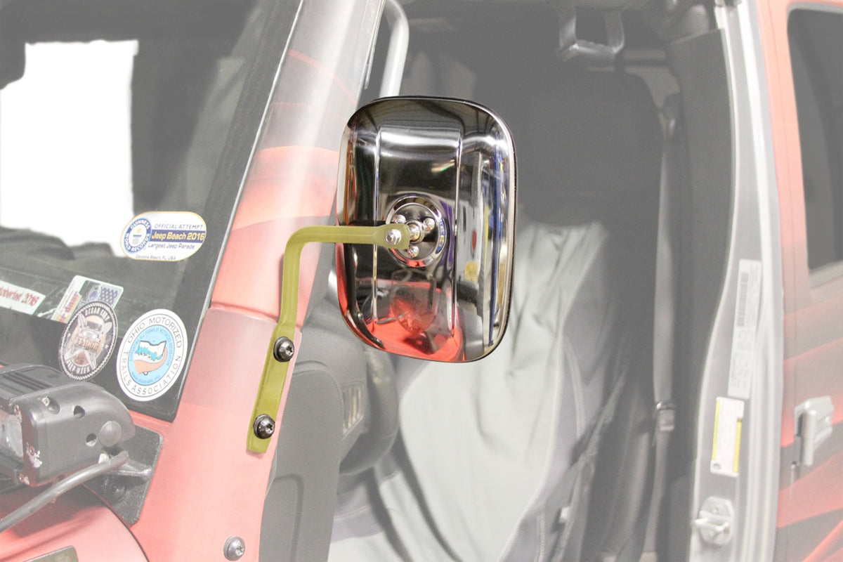 JK A-Pillar Mirror Kit - Military Beige