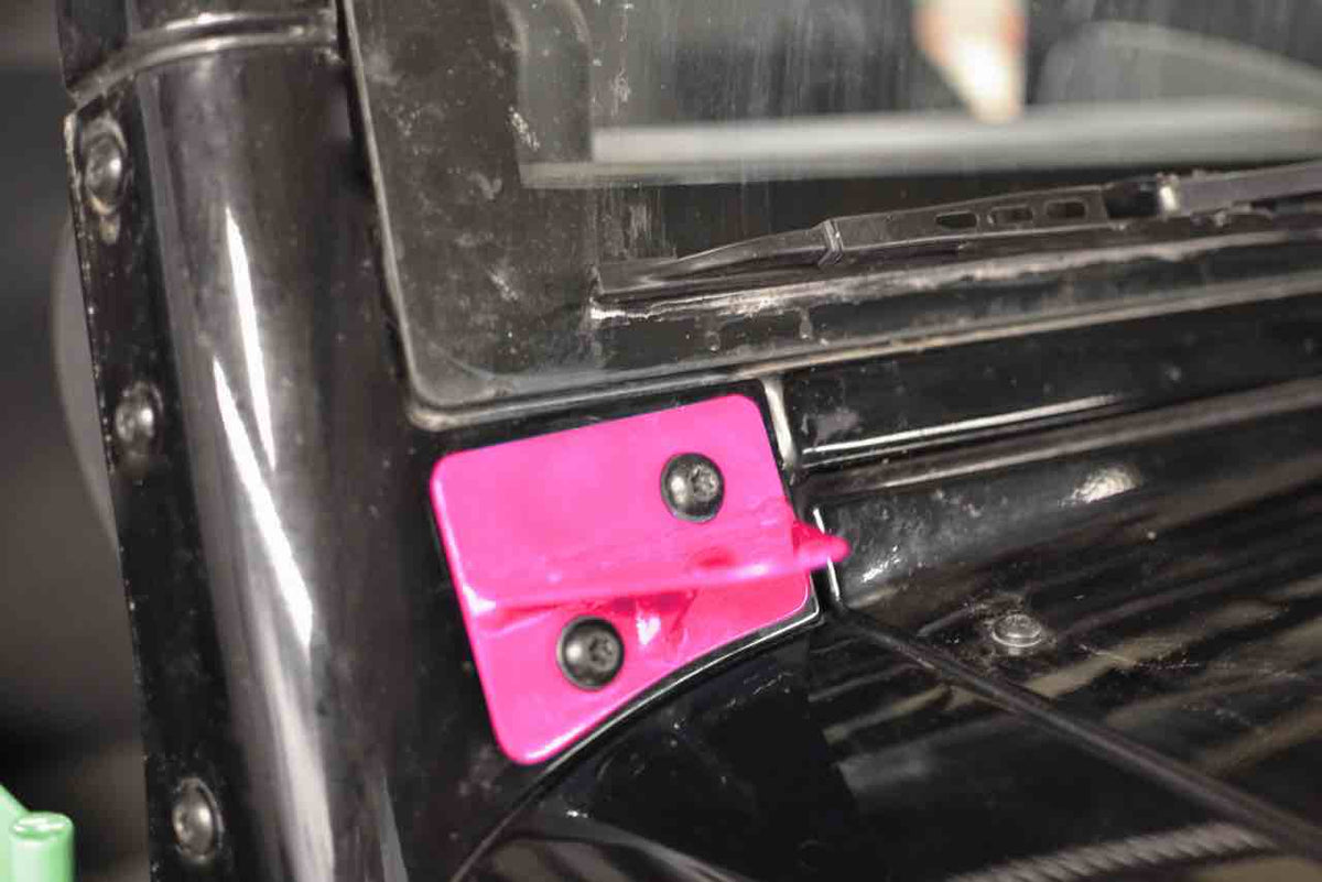 Steinjäger Exterior Accessories Wrangler JK 2007-2018 Light Mounts Lower Windshield Hot Pink
