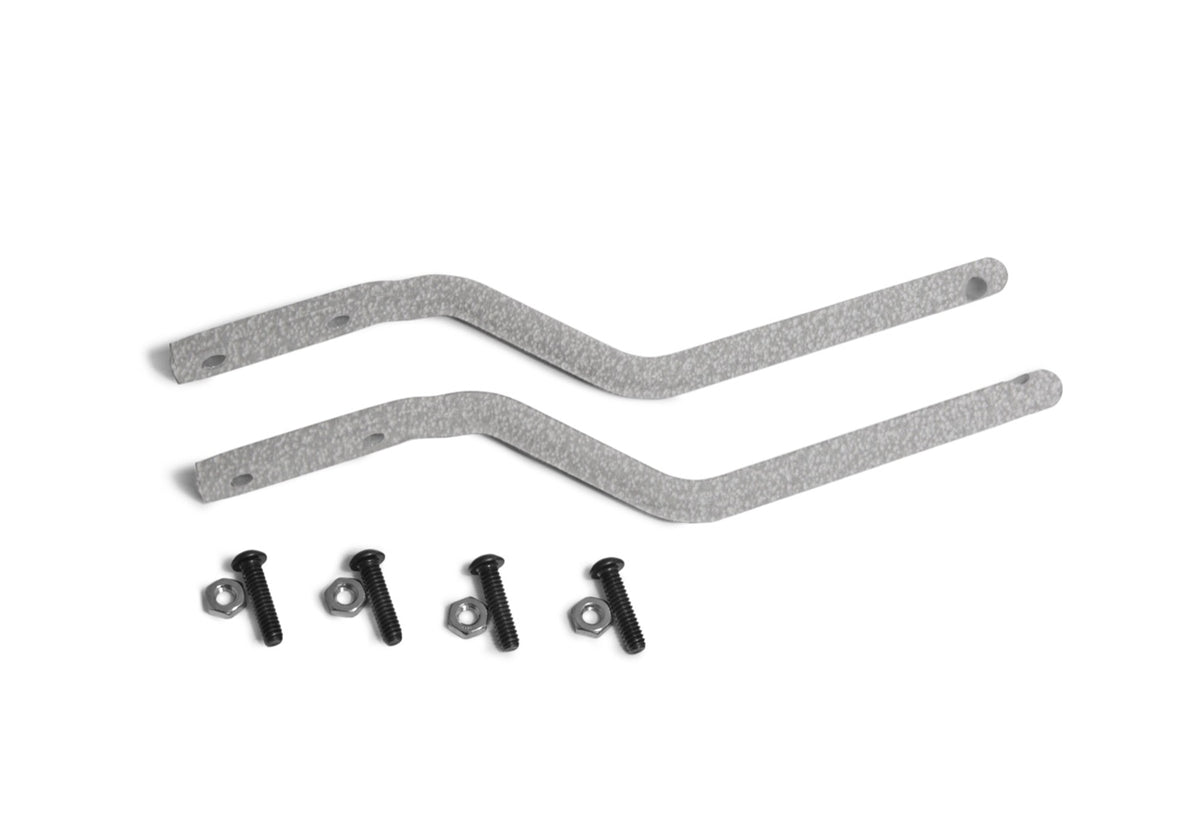 TJ Tube-Door Mirror Legs - Gray Hammertone
