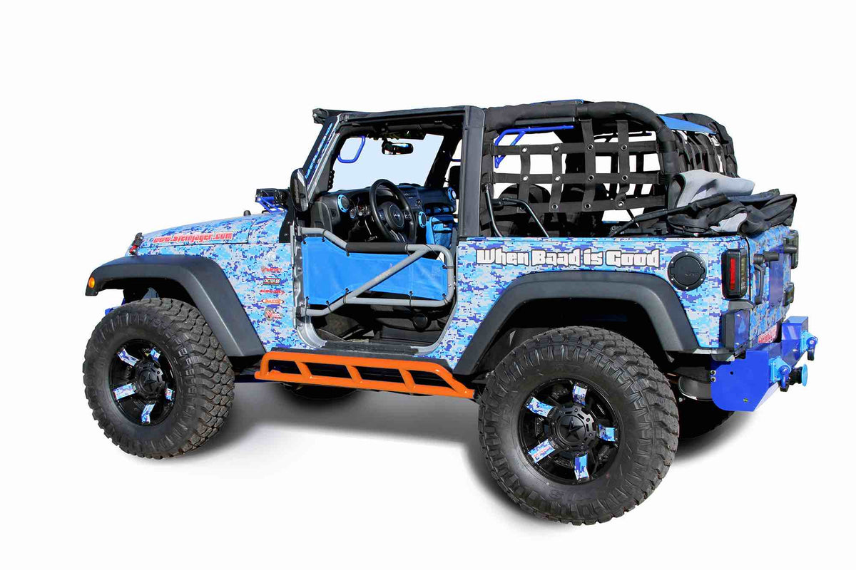 Steinjäger Armor Wrangler JK 2007-2018 Rock Sliders 2 Door Fluorescent Orange