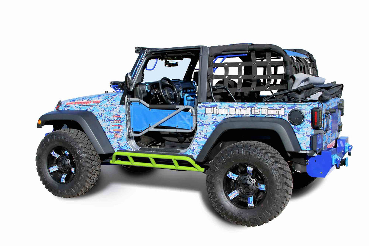 Steinjäger Armor Wrangler JK 2007-2018 Rock Sliders 2 Door Gecko Green
