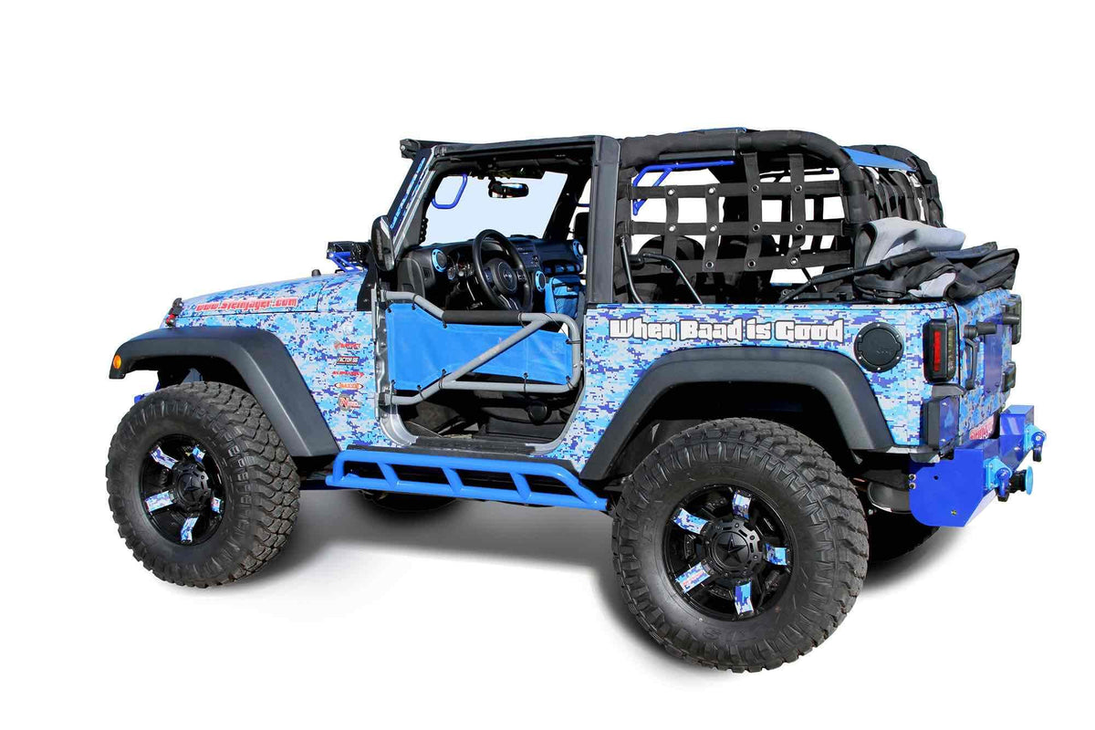 Steinjäger Armor Wrangler JK 2007-2018 Rock Sliders 2 Door Playboy Blue