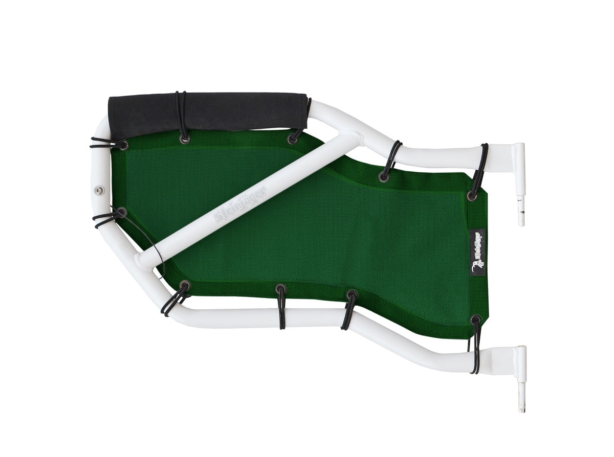 JK Rear Tube-Door Mesh Insert Pair - Dark Green