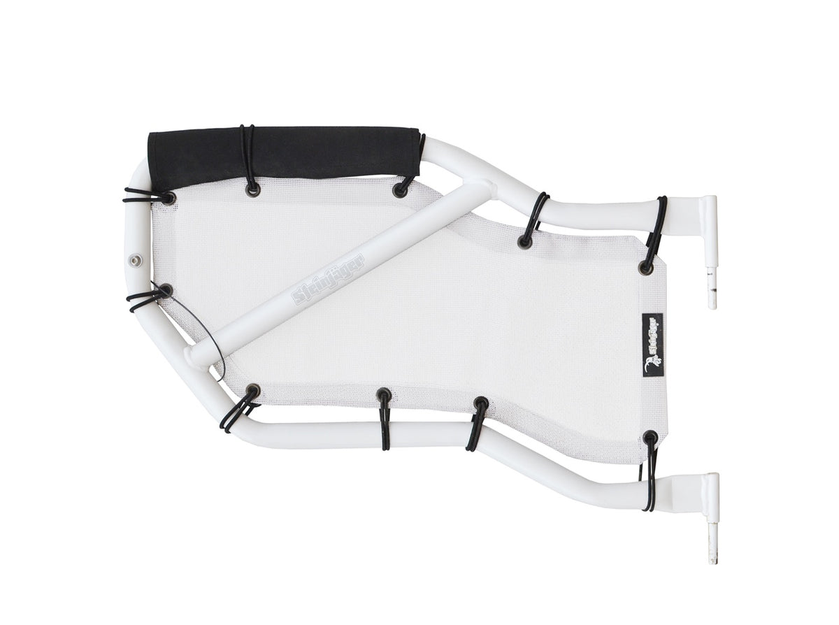JK Rear Tube-Door Mesh Insert Pair - White