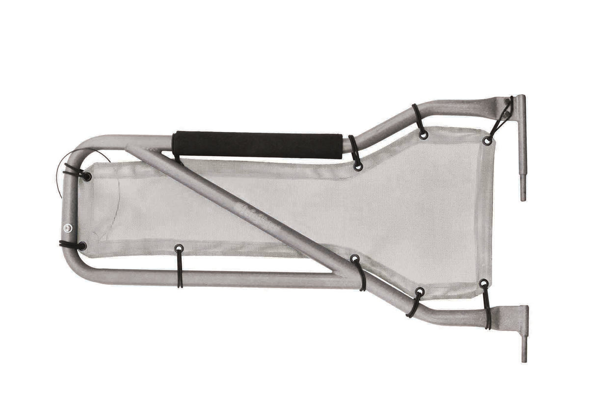 JK Front Tube-Door Mesh Insert Pair - Gray