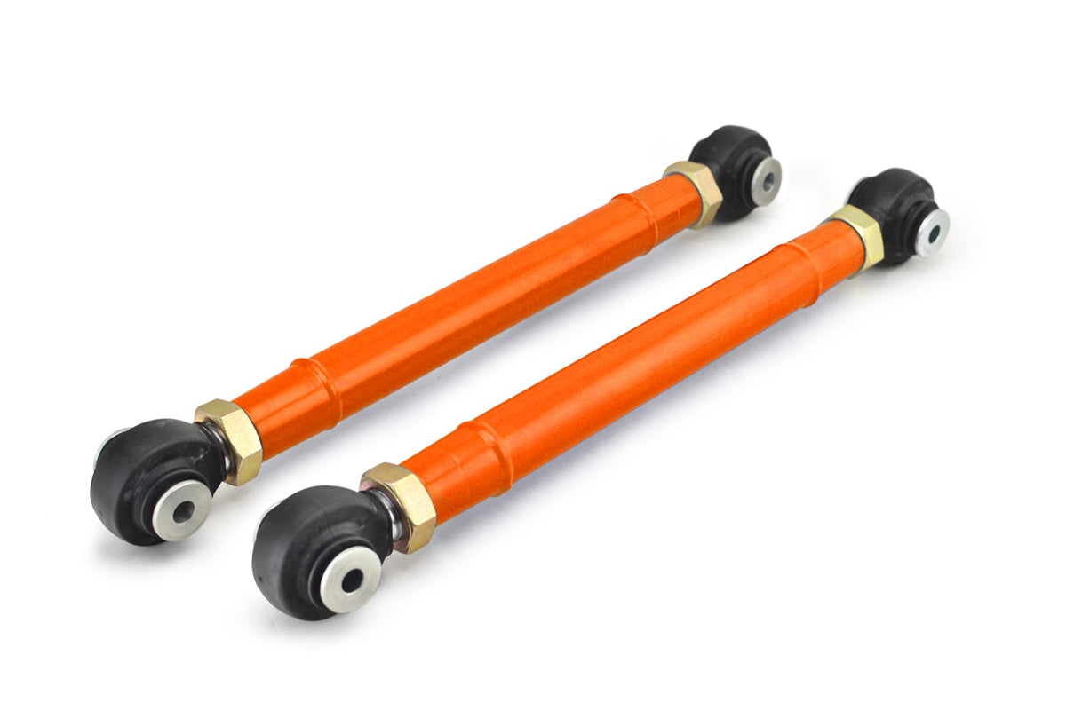 TJ Double-Adjustable Front and Rear Lower Control Arm Kits - Fluorescent Orange