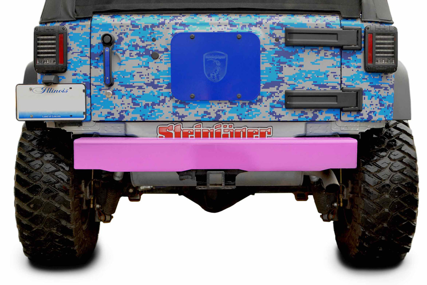 Steinjäger Bumpers Wrangler JK 2007-2018 Bumper, Rear Cap Style Pinky