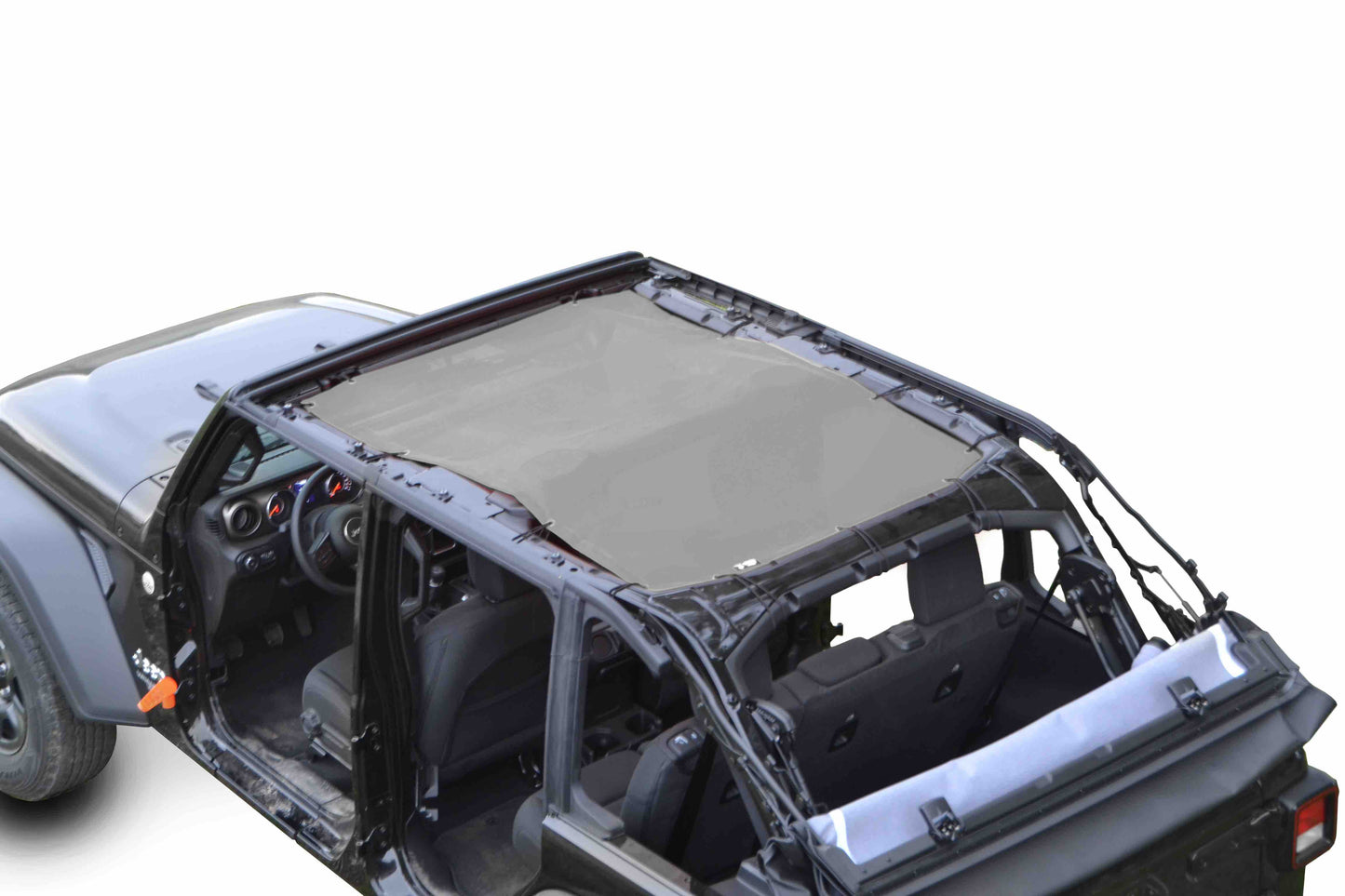 Steinjäger Tops and Covers Wrangler JL 2018 to Present Fabric Teddy 4 Door Gray