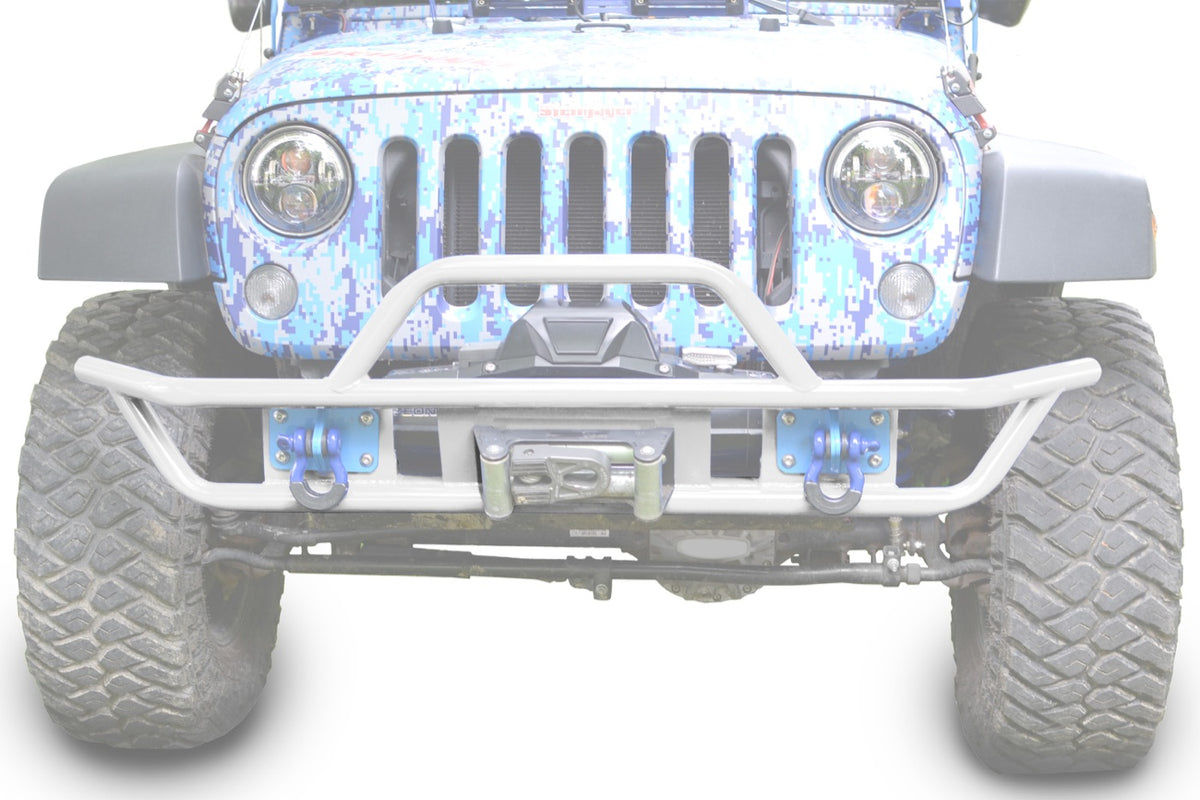 JK Tube-Style Front Bumper - Cloud White