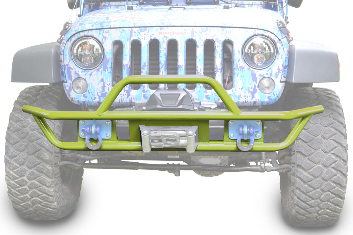 JK Tube-Style Front Bumper - Gecko Green