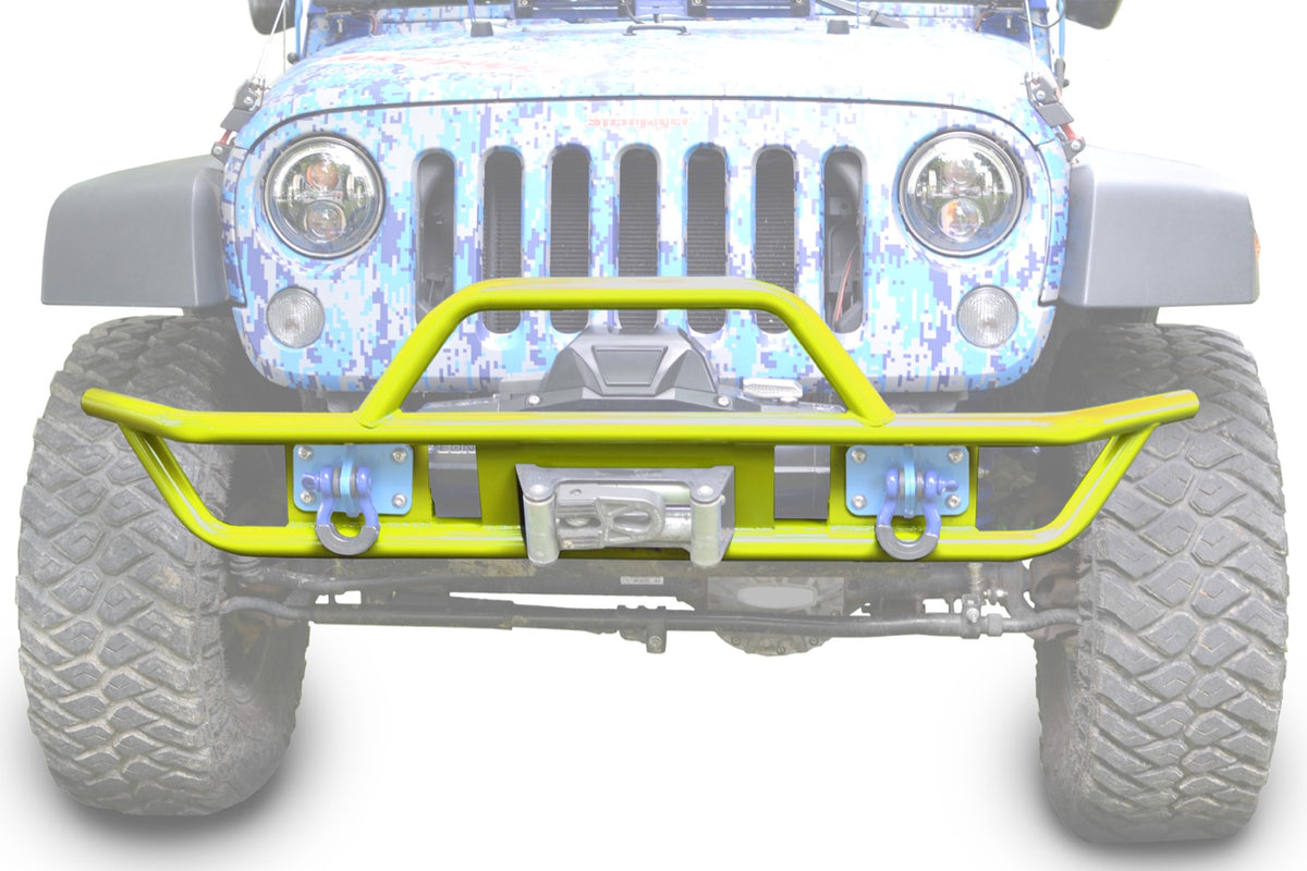 JK Tube-Style Front Bumper - Neon Yellow
