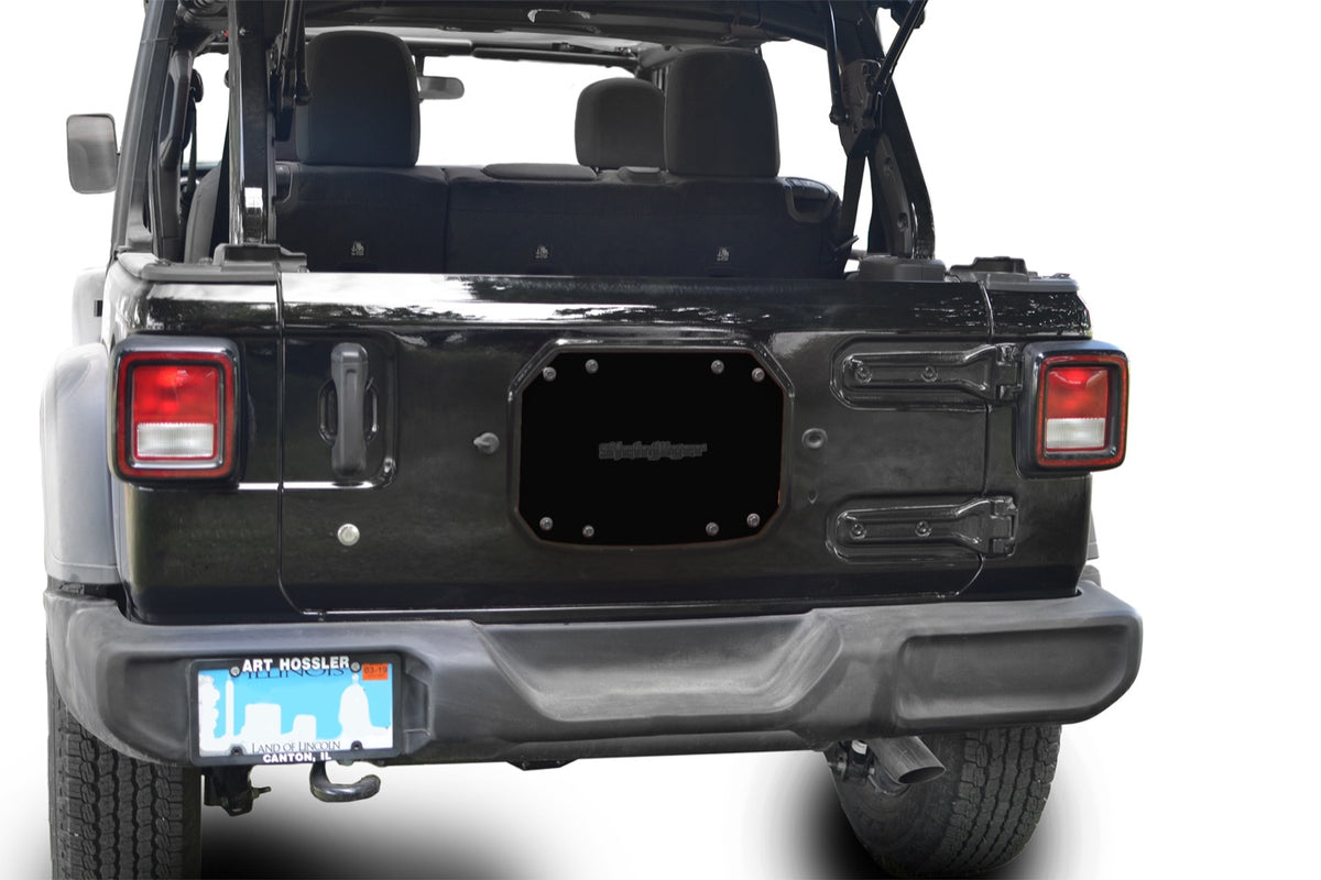 JL Spare-Tire Carrier Delete Plate - Bare