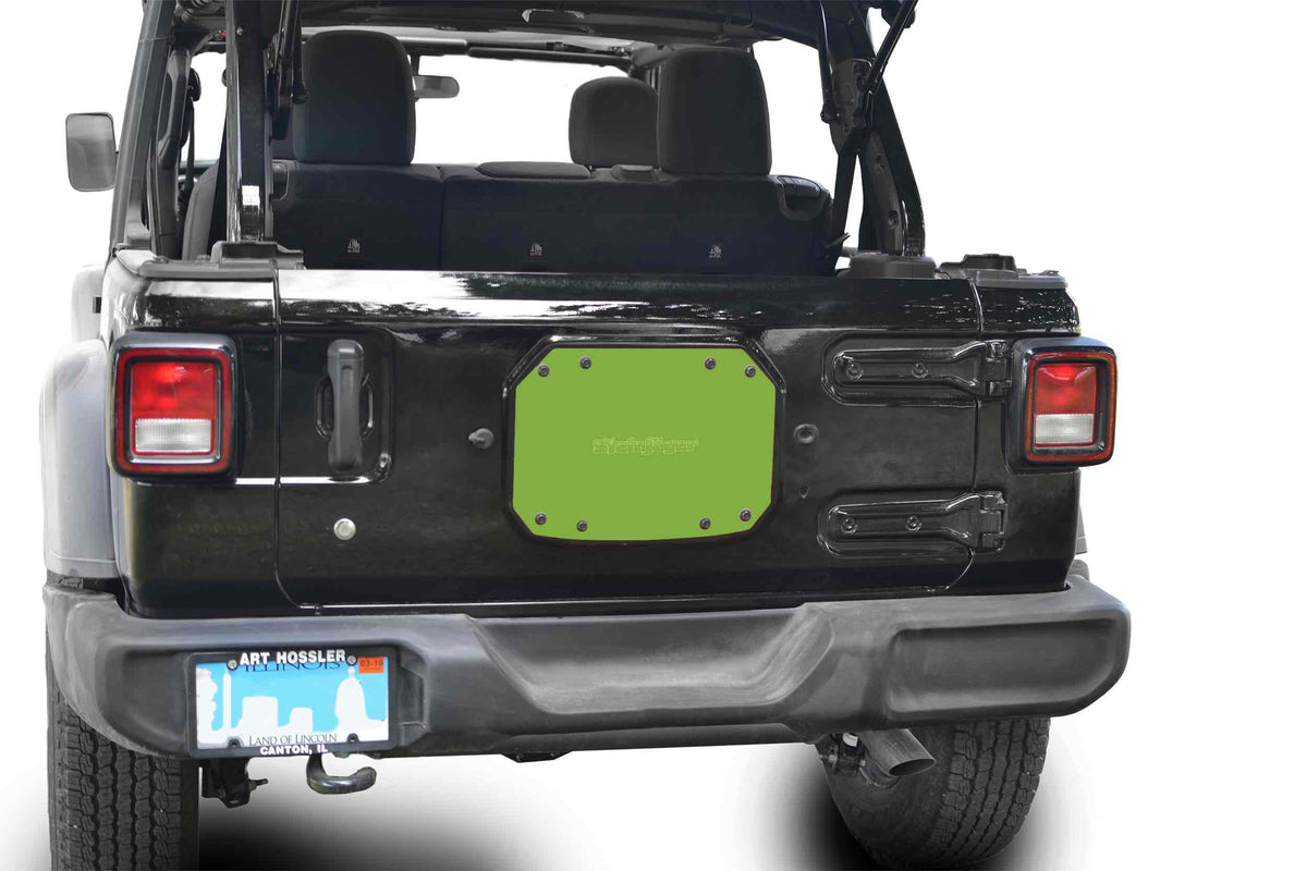 Steinjäger Wheels and Tires Wrangler JL 2018 to Present Spare Tire Delete Plate Gecko Green