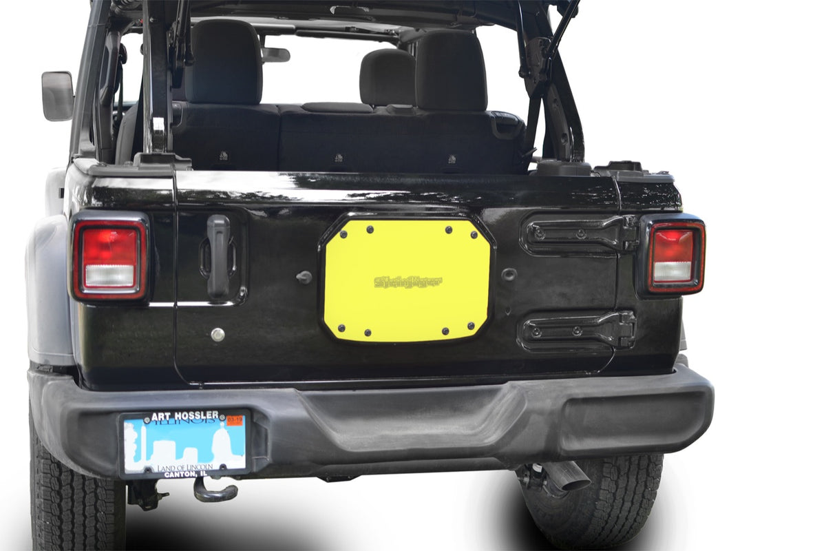 JL Spare-Tire Carrier Delete Plate - Lemon Peel