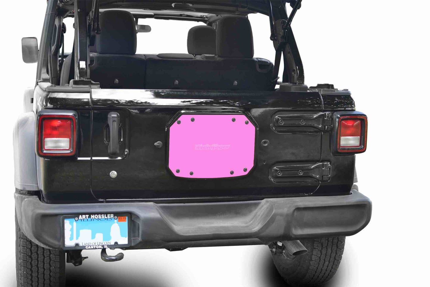 Steinjäger Wheels and Tires Wrangler JL 2018 to Present Spare Tire Delete Plate Pinky