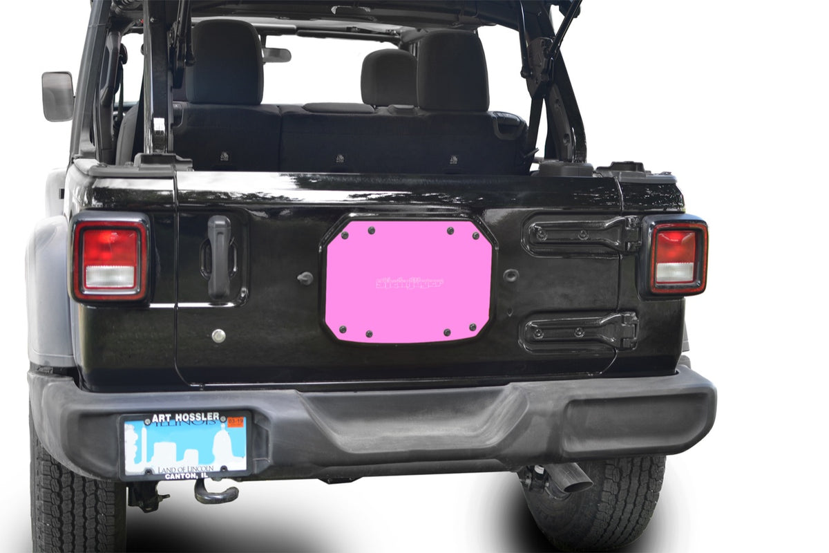 JL Spare-Tire Carrier Delete Plate - Pinky