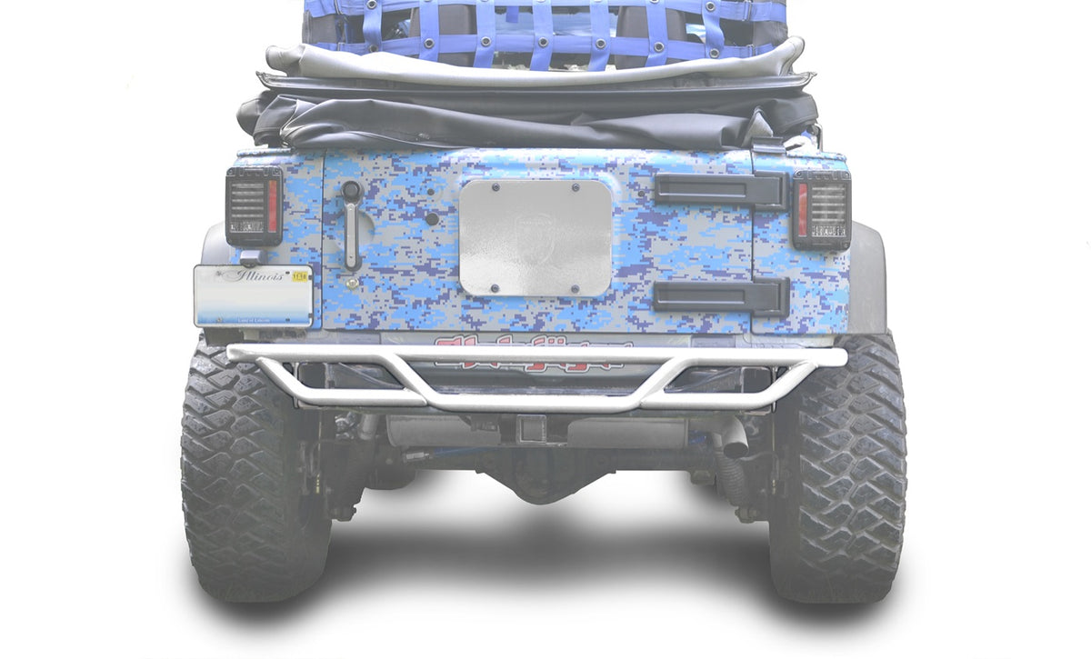 JK Tube-Style Rear Bumper - Cloud White