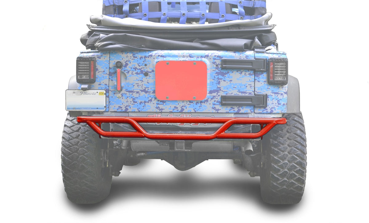 JK Tube-Style Rear Bumper - Red Baron