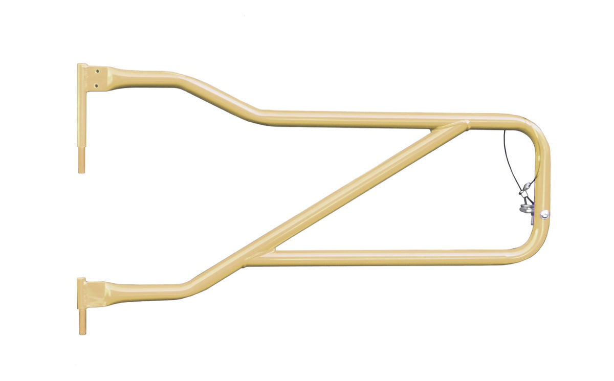 JL and JT Front Trail Tube Doors - JT - Military Beige