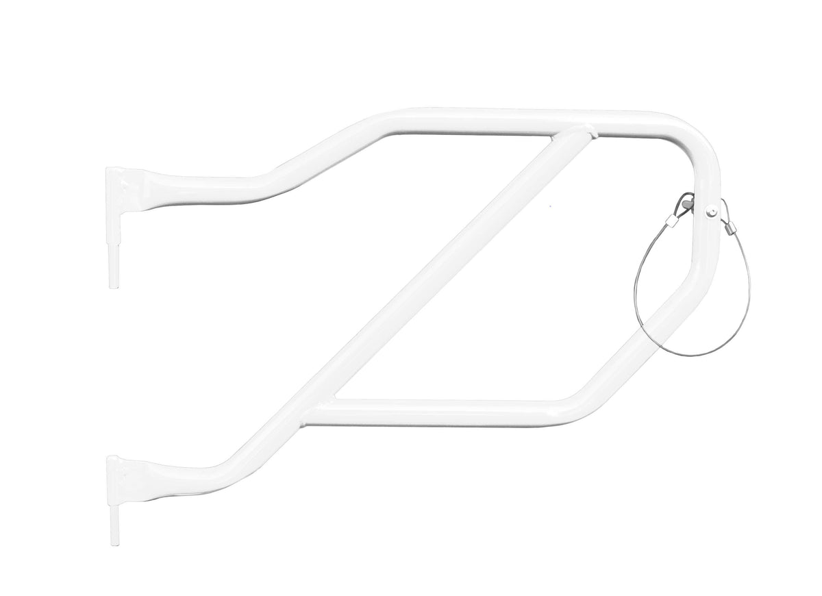 Steinjäger Doors Wrangler JL 2018 to Present Trail, Tubular Style Rear Doors Cloud White