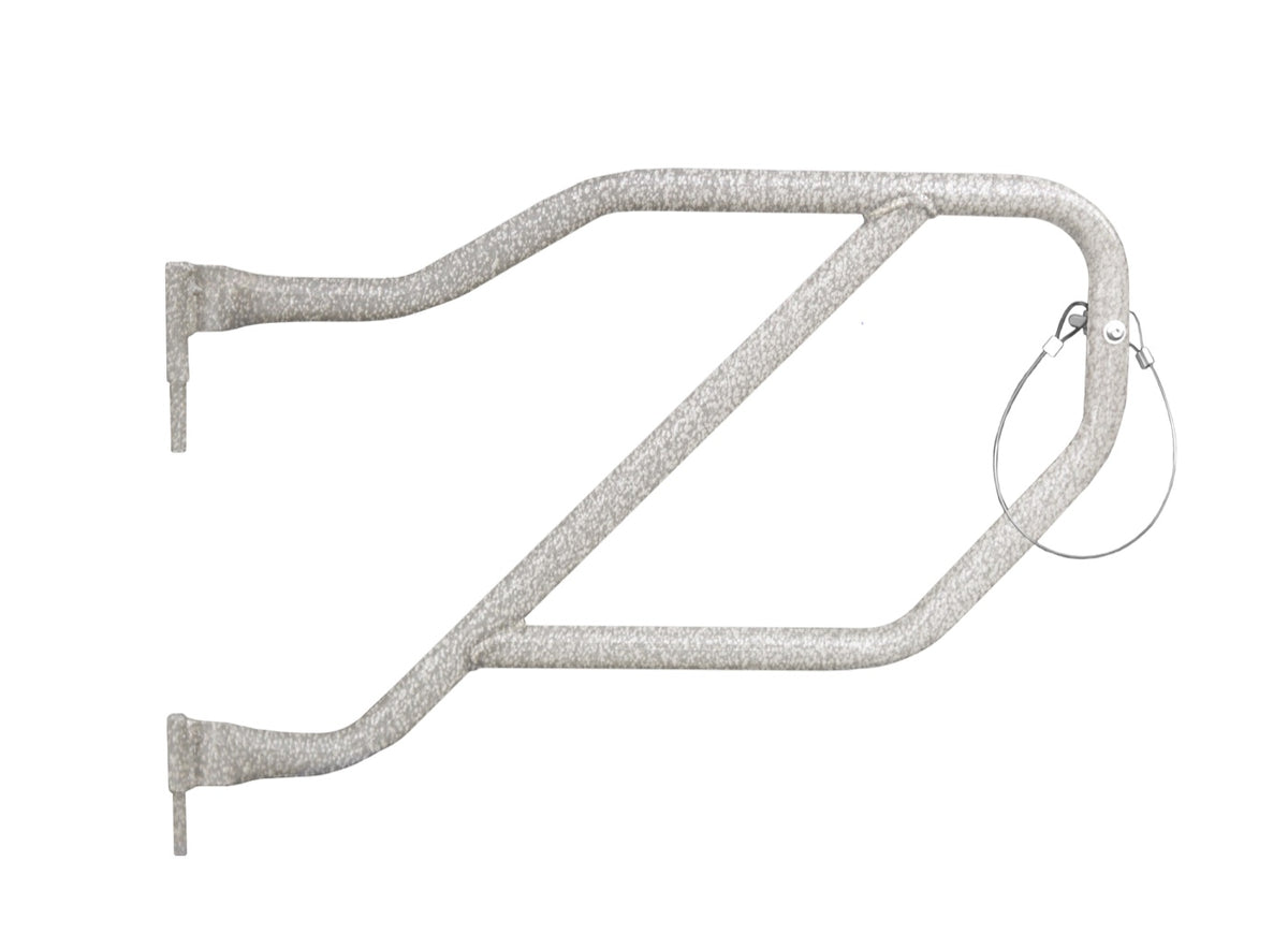 JL and JT Rear Trail Tube Doors - Gray Hammertone