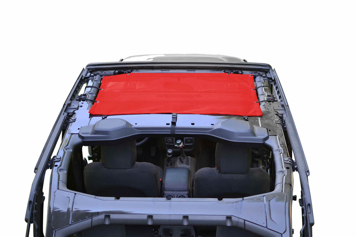 Steinjäger Tops and Covers Wrangler JL 2018 to Present Fabric Teddy Front Seats only Red